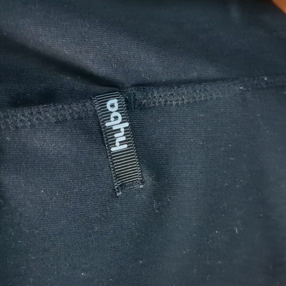 HYBA* crossover neck long sleeve fitted black size M work out jacket - Picture 4 of 10